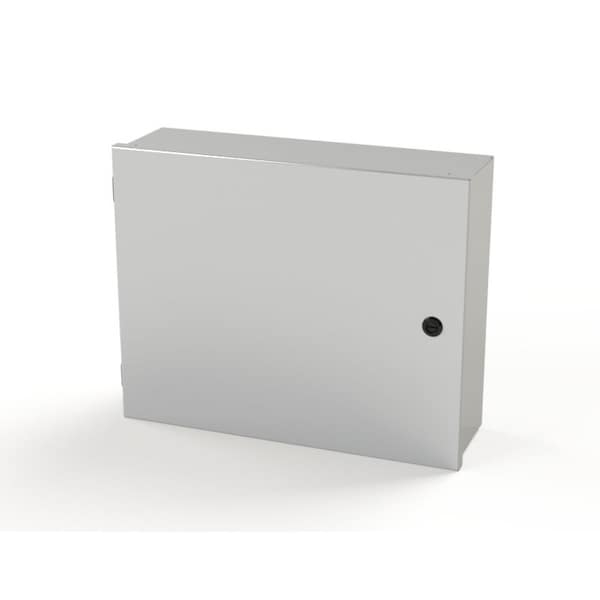 1/4 Turn Latch Electrical Enclosures, 16 in H, 6 in D, 20 in W, NEMA 1, Carbon Steel